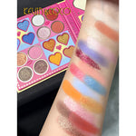 Set de Machiaj, Kevin & Coco, 26 de Culori, Pigmentate, Fard de ochi, Ruj, Gloss, Fard Obraz, 19x18x2 cm, Diferite