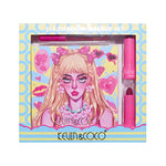 Set de Machiaj, Kevin & Coco, 26 de Culori, Pigmentate, Fard de ochi, Ruj, Gloss, Fard Obraz, 19x18x2 cm, Diferite