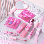 Set de Machiaj, KEVIN & COCO, 22 Culori, Model Lalele, 2 Palete de Farduri, 2 Lip Gloss-uri, 2 Lip Stick-uri, 1 Oglinda