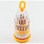 Set de Surubelnite 31-in-1 cu Clichet, Flippy, Set de Uz Casnic pentru Repararea Electronicelor Mici, Maner durabil
