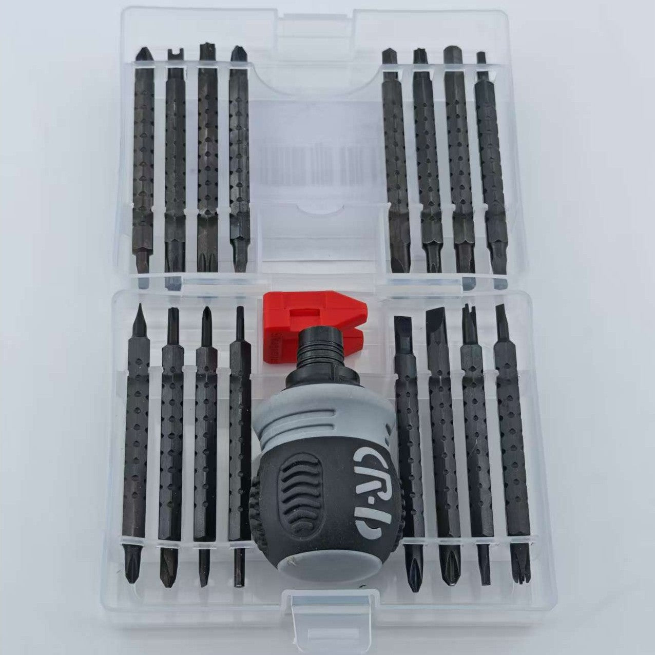 Set de Surubelnite 34-in-1 cu Clichet, Flippy, Set de Uz Casnic pentru Repararea Electronicelor Mici, Maner durabil, 12