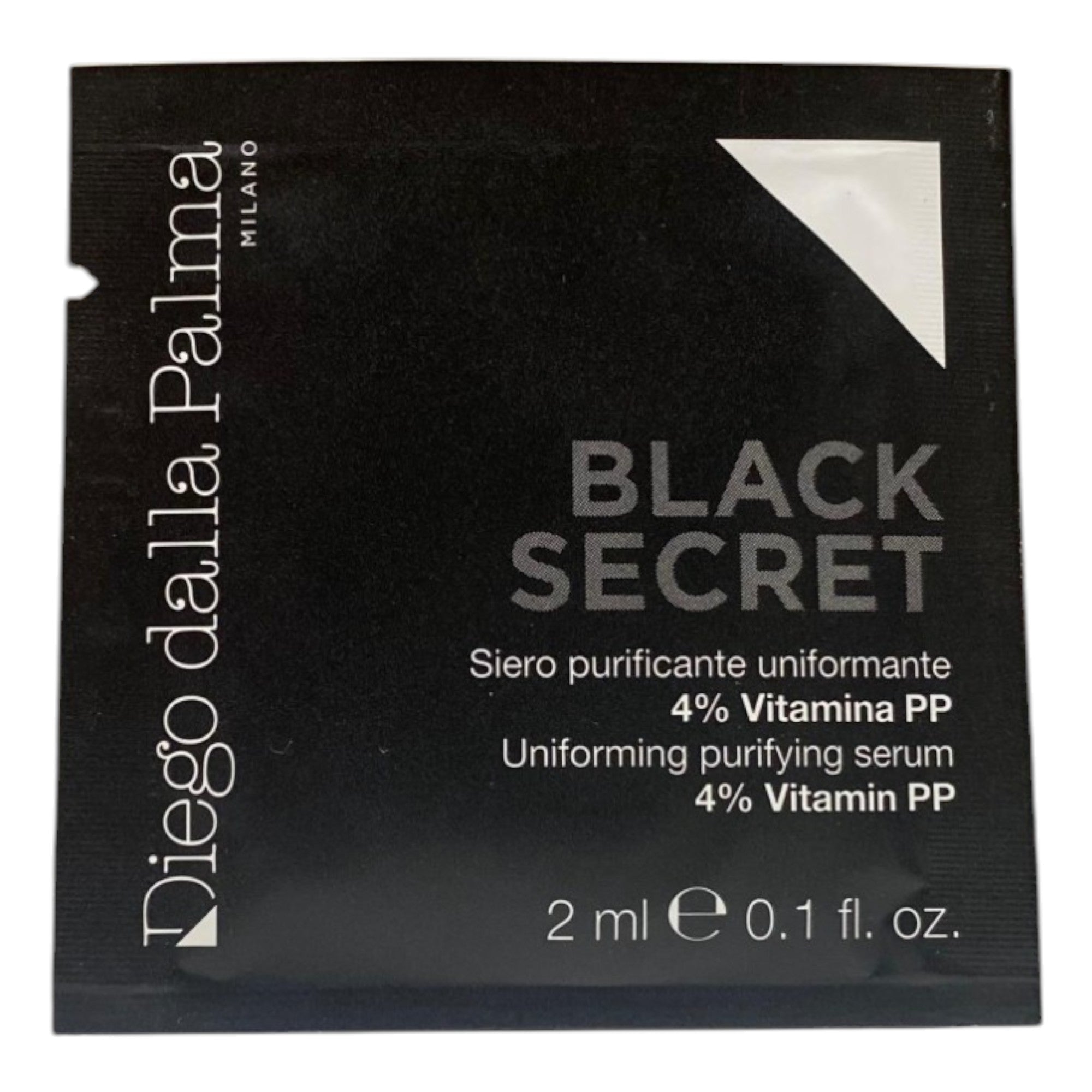 Set, Diego Dalla Palma, Black Secret, Purificare, Ser, Pentru față și gât, 8 buc, 2 ml *Mostră - Olmarkt