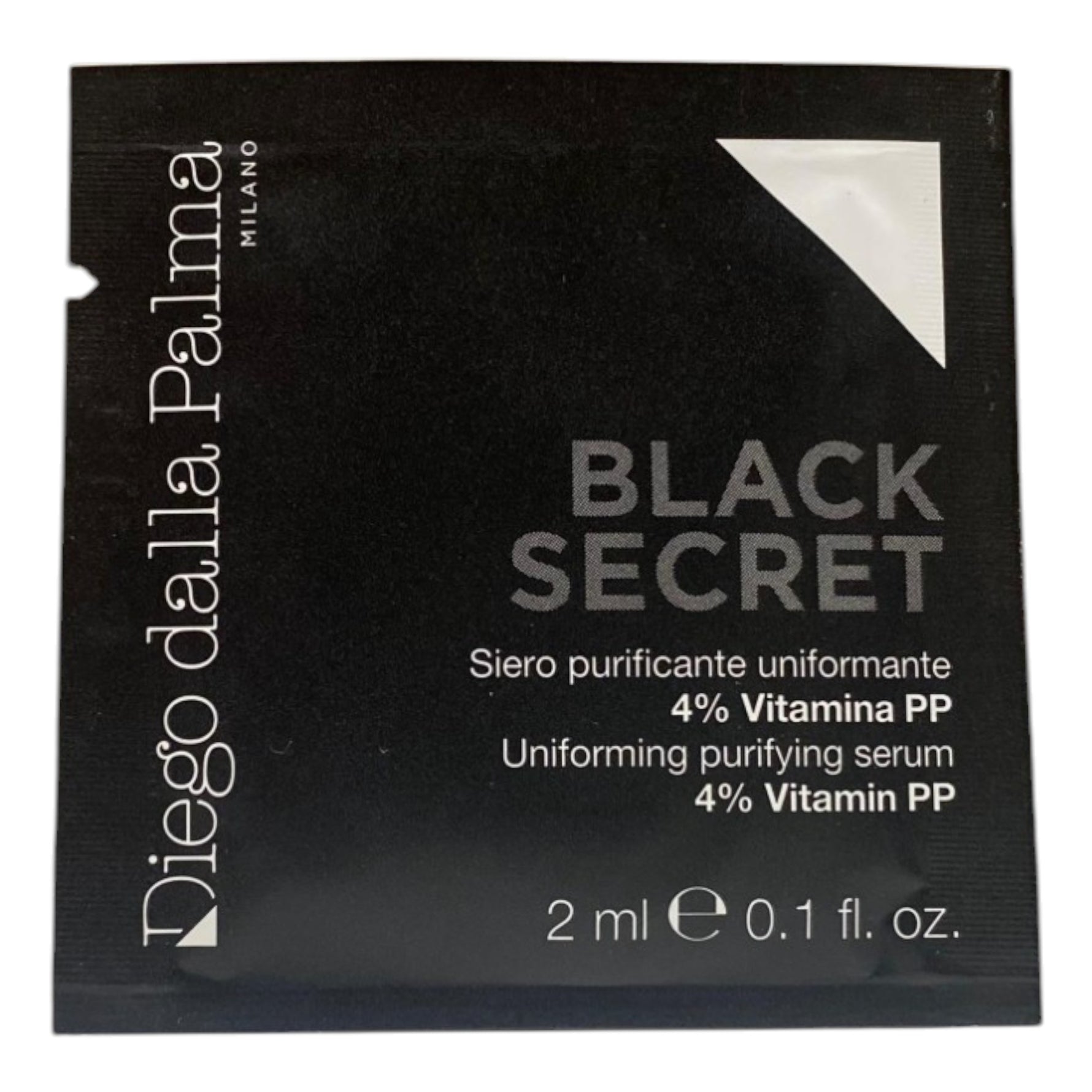 Set, Diego Dalla Palma, Black Secret, Purificare, Ser, Pentru față și gât, 8 buc, 2 ml *Mostră - Olmarkt