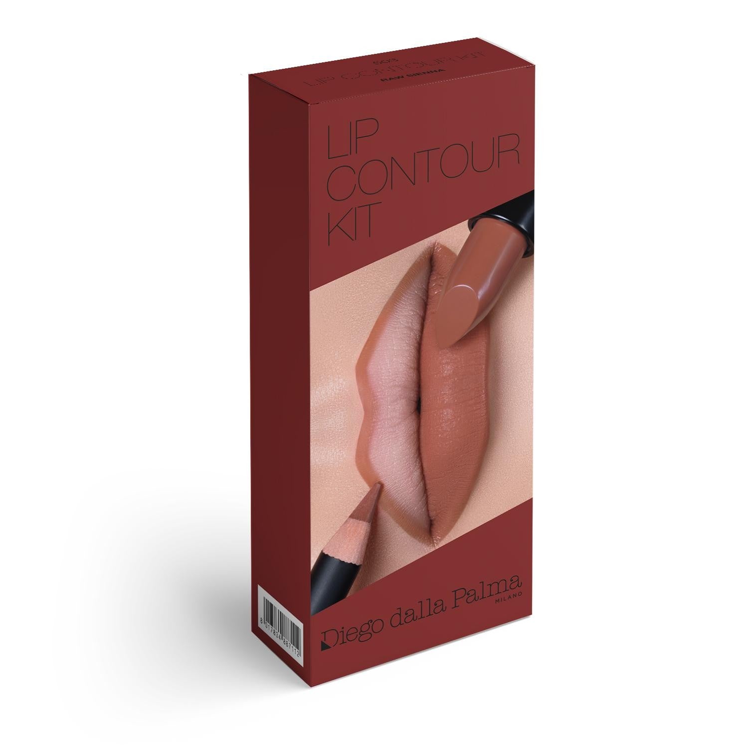 Set Diego Dalla Palma: The Lipstick, Cream Lipstick, 503, Caramello, 4 g + Matita, Contour, Lip Liner, 503, Raw Sienna, 1.1 g