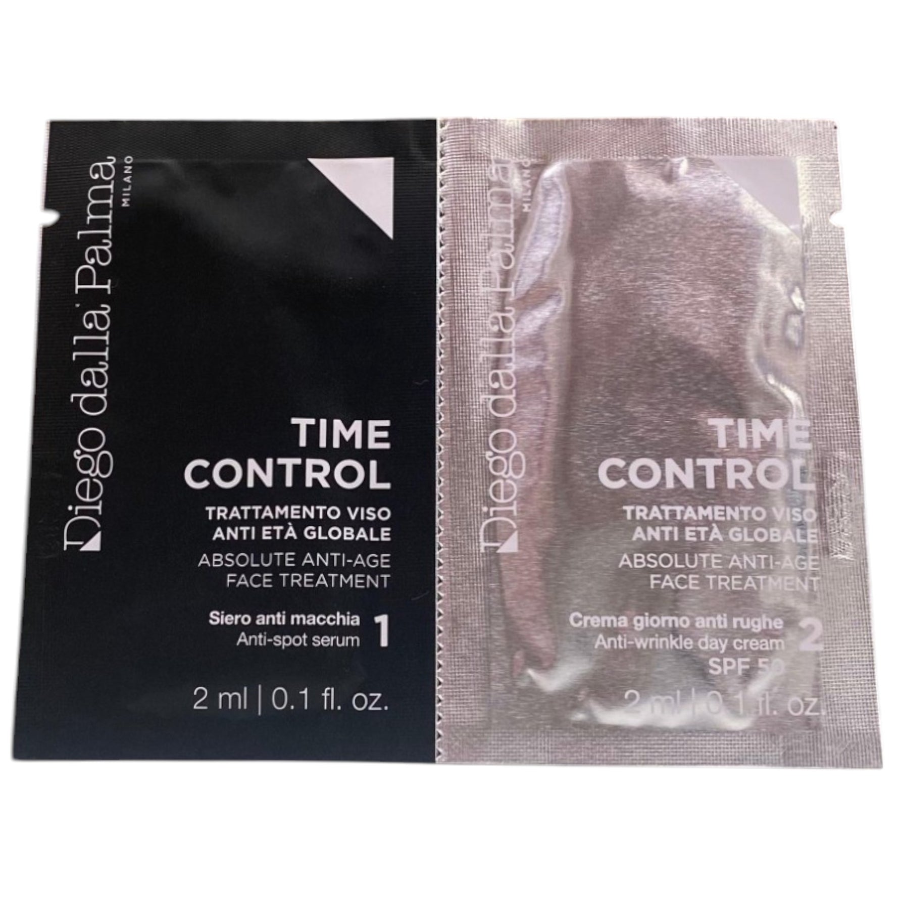 Set, Diego Dalla Palma, Time Control, Întărire, Zi & Noapte, Serum de tratament local, Pentru petele de îmbătrânire, Pentru față, 8 buc, 2 ml *Mostră - Olmarkt