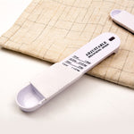 Set doua linguri masurare ajustabile Flippy, material ABS, 16x3.5x1.6 cm, alb