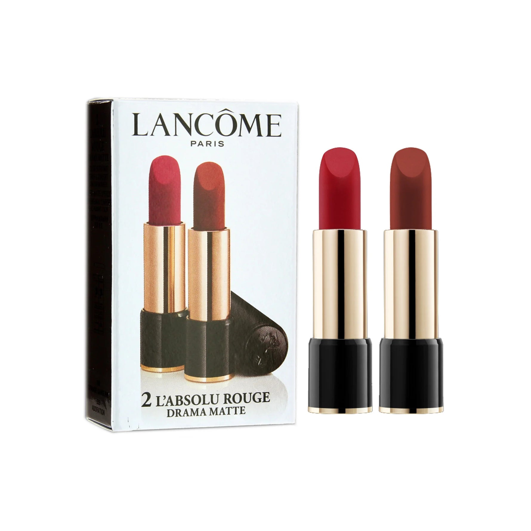 Set Duo, Lancome, L'Absolu Rouge, Mat, Ruj cremos, 290, Dramă, 2 buc, 3.4 g - Olmarkt