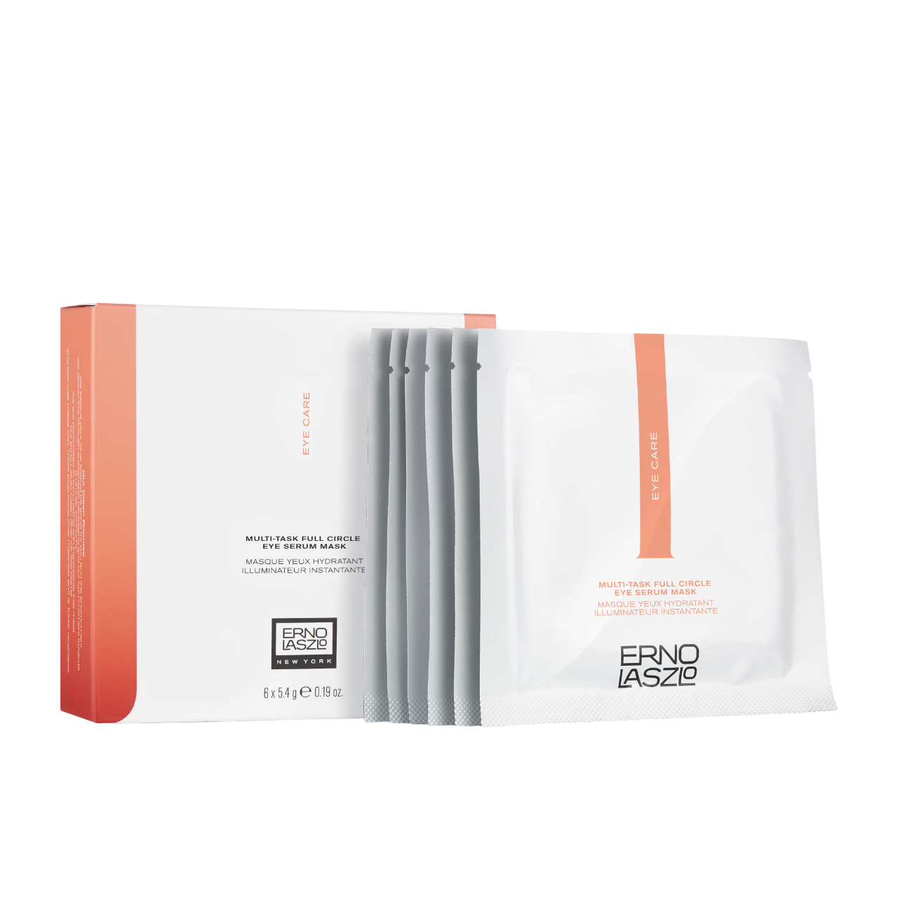 Set, Erno Laszlo, Multi-Task, Serum, Iluminând, Mască de ochi tip foaie, 6 buc, 5.4 ml