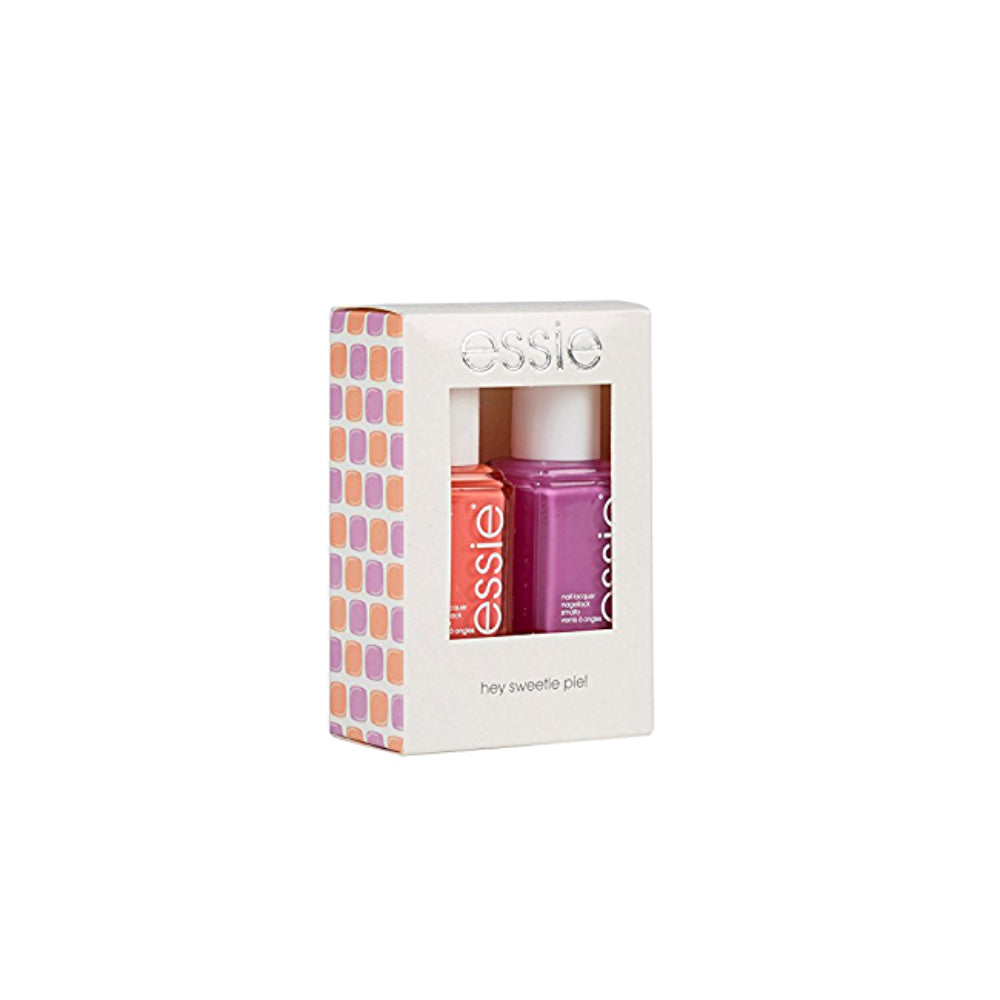 Hey Sweetie Pie! Set Essie: Nail Enamel, Vegan, Glossy Shine Finish, Nail Polish, 36, Splash Of Grenadine, 13.5 ml + Nail Enamel, Vegan, Glossy Shine Finish, Nail Polish, 74, Tart Deco, 13.5 ml - Olmarkt