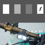Set far si stop spate LED bicicleta, Flippy, incarcare USB, rezistent la apa, 4 moduri de luminare, Plastic, Alb/Rosu,
