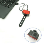 Set far si stop spate LED bicicleta, Flippy, incarcare USB, rezistent la apa, 4 moduri de luminare, Plastic, Alb/Rosu,