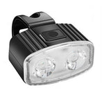 Set far si stop spate LED bicicleta, Flippy, incarcare USB, rezistent la apa, 4 moduri de luminare, Plastic, Alb/Rosu,