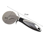 Feliator si Lopatica pentru Pizza, Flippy, set din 2 ustensile, Otel Inoxidabil, Maner Antiderapant, 26.5 x 8 x 3 cm,