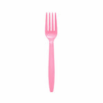 Set Furculite de Unica Folosinta, Flippy, 10 Bucati, Plastic Rezistent, 15.5 x 2.5 cm, Roz