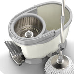 Set Galeata cu Pedala si Mop Rotativ 360°, Flippy, Cu Actiune Centrifuga x4, Pentru Uz Casnic, Maner din Otel