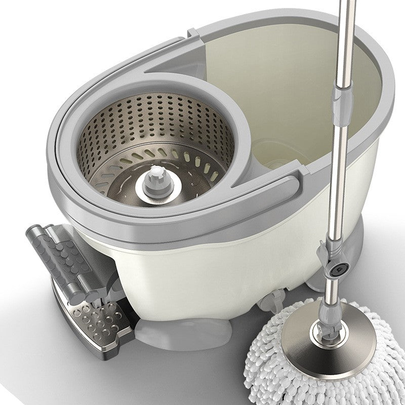 Set Galeata cu Pedala si Mop Rotativ 360°, Flippy, Cu Actiune Centrifuga x4, Pentru Uz Casnic, Maner din Otel