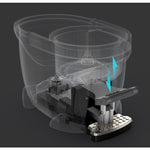 Set Galeata cu Pedala si Mop Rotativ 360°, Flippy, Cu Actiune Centrifuga x4, Pentru Uz Casnic, Maner din Otel