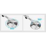 Set Galeata cu Pedala si Mop Rotativ 360°, Flippy, Cu Actiune Centrifuga x4, Pentru Uz Casnic, Maner din Otel