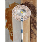 Set Galeata si Mop Rotativ 360°, Flippy, Cu Dubla Actiune Centrifuga, Pentru Uz Casnic, Maner din Otel Inoxidabil
