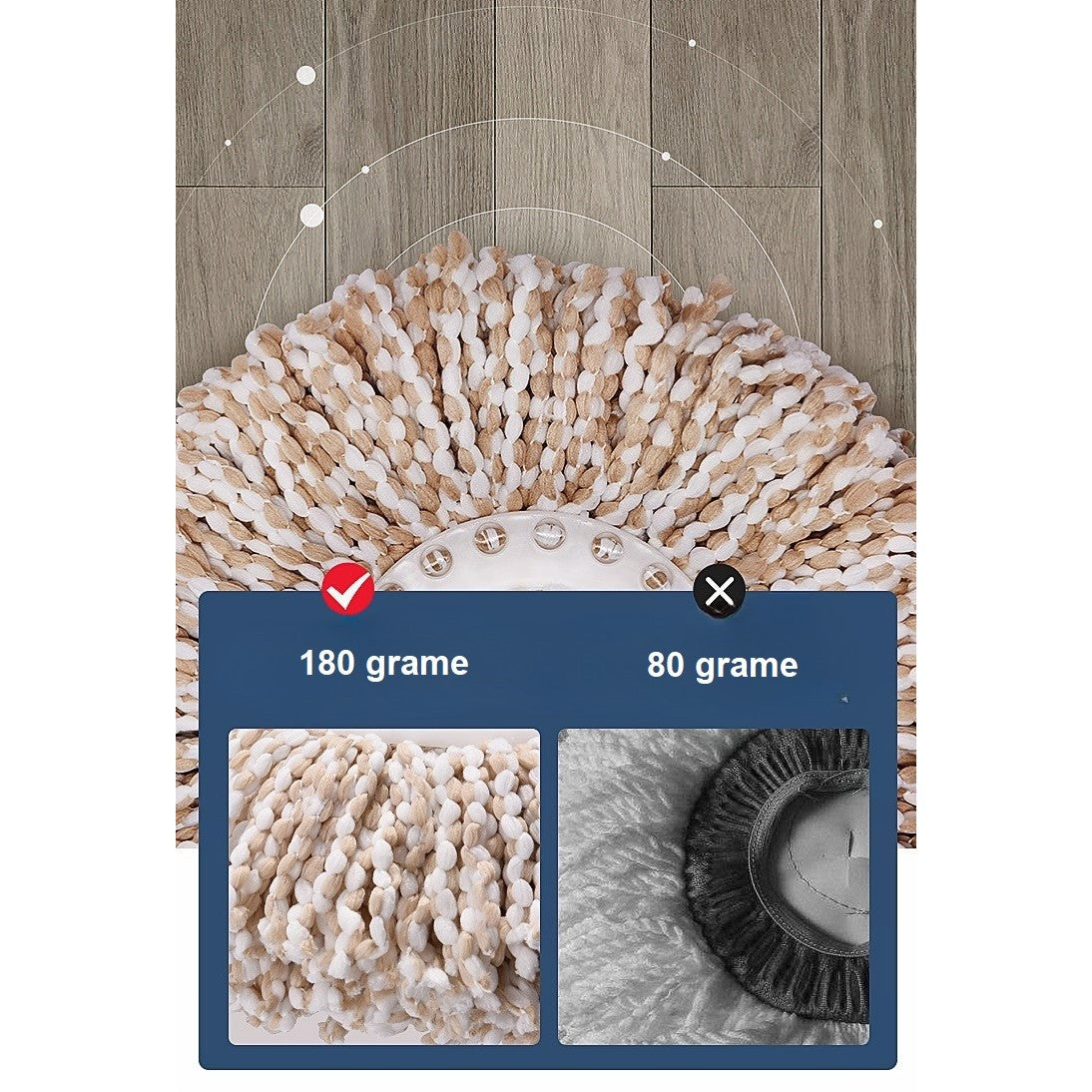 Set Galeata si Mop Rotativ 360°, Flippy, Cu Dubla Actiune Centrifuga, Pentru Uz Casnic, Maner din Otel Inoxidabil