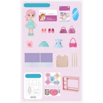 Set garderoba cu tinute, Flippy, casa de papusi cu haine si accesorii