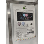 Set Gender Reveal, Flippy, Balloon Drop Bag, din Plastic si Latex, 24 Baloane Roz si Albastru 13 cm, Sac pentru Baloane