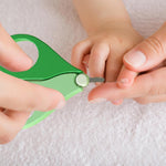 Set Ingrijire Unghii pentru Bebelusi, Flippy, Cutie de Depozitare in Forma de Ursulet, 10 x 9.5 cm, Verde