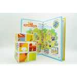 Set inteligent de cuburi magnetice pentru copii, 10 piese, cutie depozitare, puzzle parc de distractii, +3 ani,