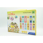 Set inteligent de cuburi magnetice pentru copii, 6 piese, cutie depozitare, puzzle joburi, +3 ani, multicolor