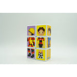 Set inteligent de cuburi magnetice pentru copii, 6 piese, cutie depozitare, puzzle joburi, +3 ani, multicolor