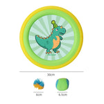 Set Interactiv Frisbee, Fippy, pentru Copii, 2 Palete Elastice, Diametru 30 cm, 4 Mingi, + 3 Ani, Design Animat,