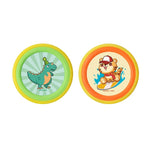 Set Interactiv Frisbee, Fippy, pentru Copii, 2 Palete Elastice, Diametru 30 cm, 4 Mingi, + 3 Ani, Design Animat,