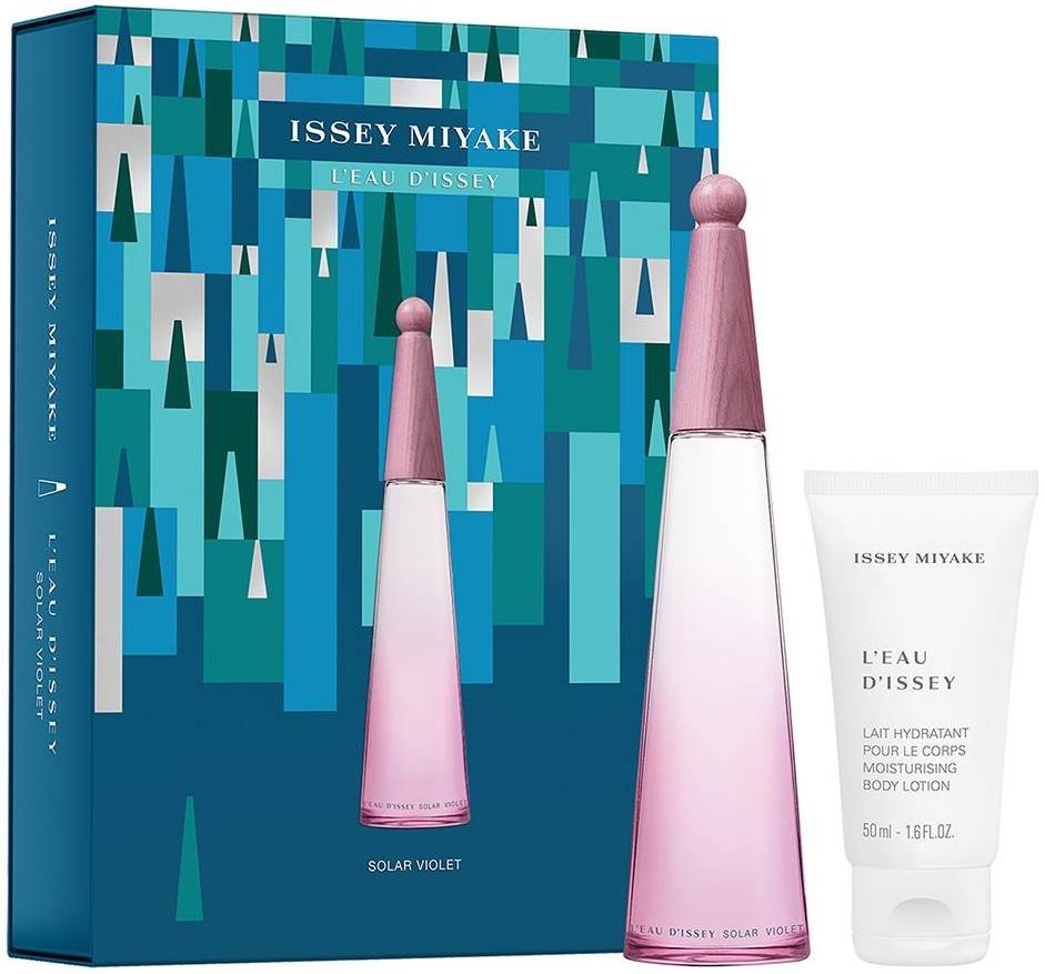 Set Issey Miyake: L'Eau D'Issey Solar Violet, Eau De Toilette, For Women, 50 ml + L'Eau D'Issey Solar Violet, Moisturizing, Body Lotion, 50 ml