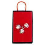Set Bijuterii Dama Argint 925, Jolie, Model Flori Multicolore cu Mijloc Alb, Petale, 4.14 g, Multicolor/Argintiu
