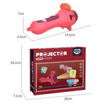 Set Jucarie Educativa, Flippy, Proiector Tip Lanterna Pentru Copii, 6 Teme, 48 de Imagini, Cutie Depozitare, +3 ani,