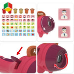 Set Jucarie Educativa, Flippy, Proiector Tip Lanterna Pentru Copii, 6 Teme, 48 de Imagini, Cutie Depozitare, +3 ani,