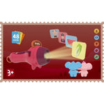 Set Jucarie Educativa, Flippy, Proiector Tip Lanterna Pentru Copii, 6 Teme, 48 de Imagini, Cutie Depozitare, +3 ani,