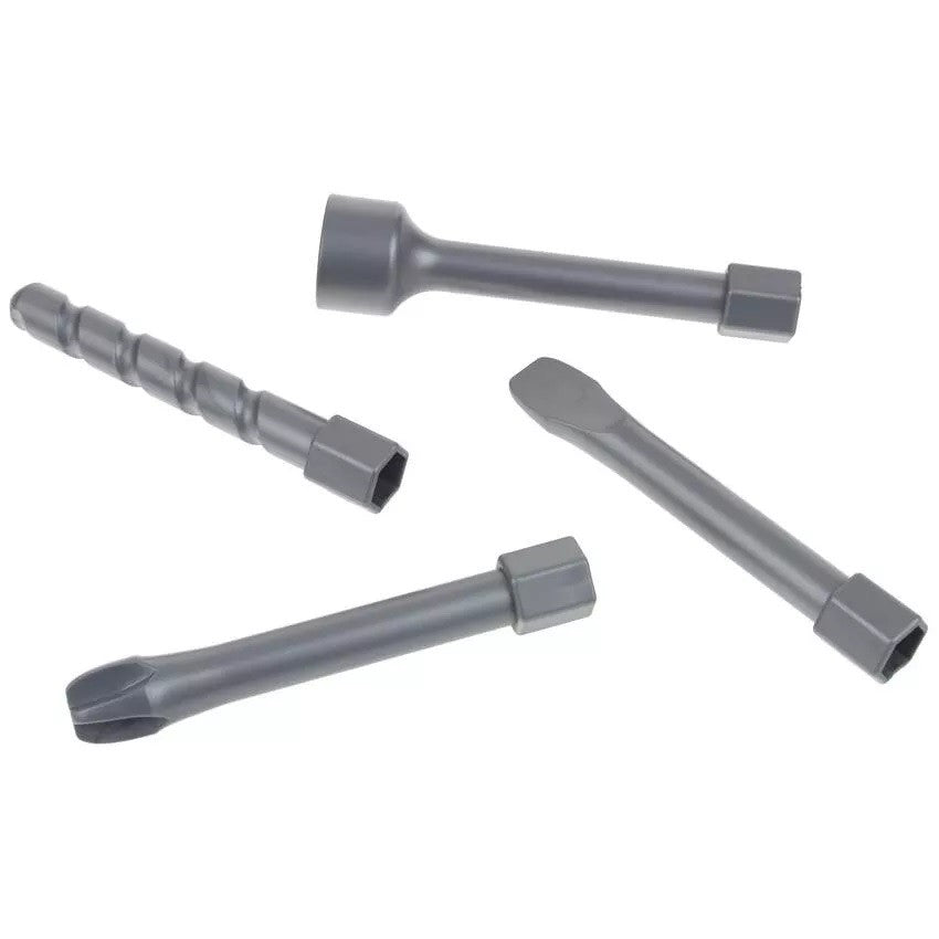 Set Jucarie pentru Copii Bormasina, Flippy, Accesorii Incluse, 4 Capete de Schimb, Material Plastic, Interactiv,