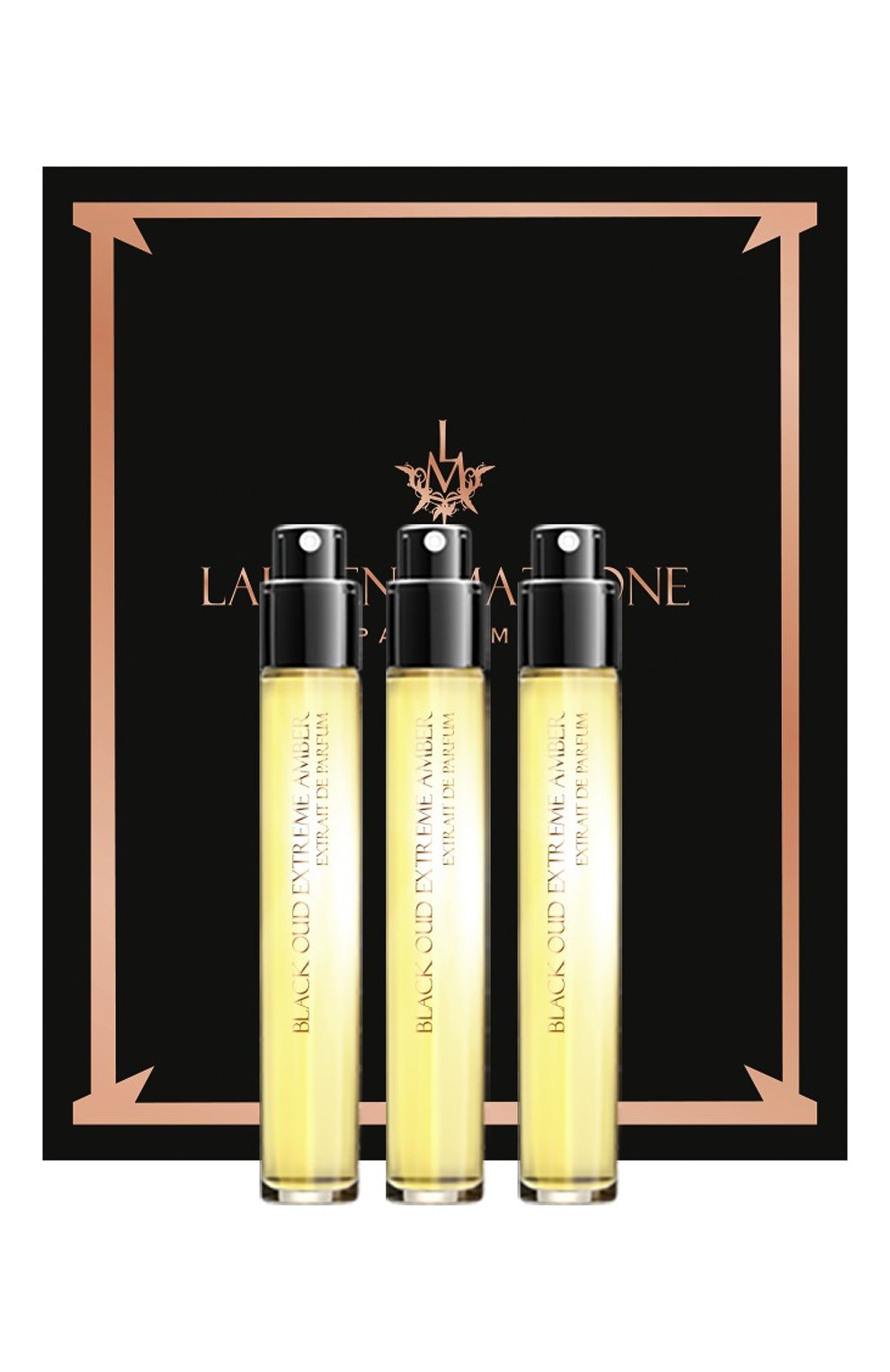 Set, Laurent Mazzone, Black Oud Extreme Amber, Extract de parfum, Unisex, 3 buc, 15 ml