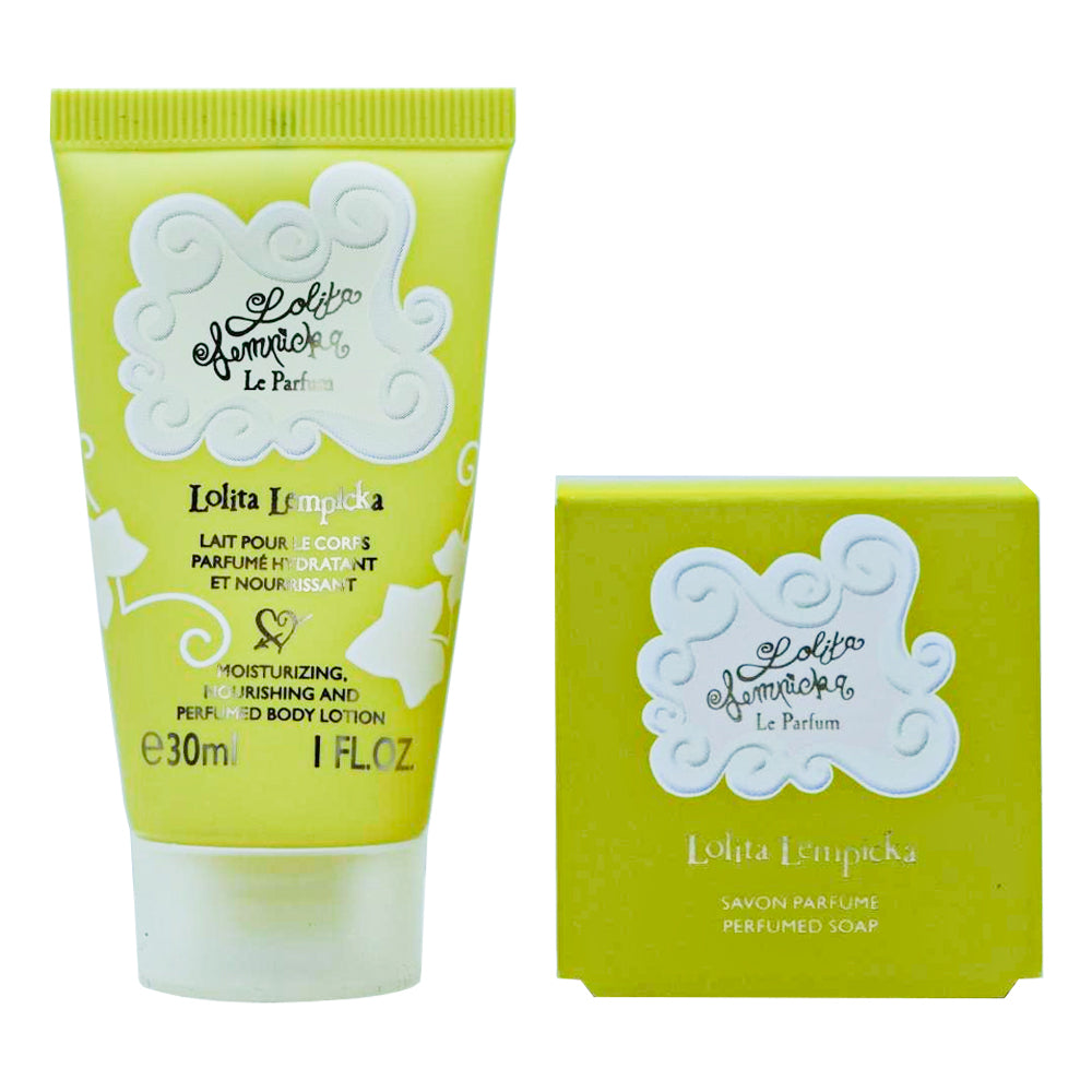 Set Lolita Lempicka:  Mon Premier Parfum, Moisturizing, Body Milk, 30 ml +  Mon Premier Parfum, Scented Soap Bar , 25 g *Miniature - Olmarkt