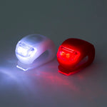 Set lumini LED pentru bicicleta TPE rezistent la apa/ 2buc fata si spate 57069B