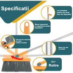 Set Matura si Faras cu Coada Detasabila, Flippy, cu Dinti de Pieptene pentru Curatare Matura, rotativ, pliabil, Otel