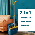 Set Matura si Faras cu Coada Flippy, cu Dinti de Pieptene pentru Curatare Matura, rotativ, pliabil, detasabil, Otel