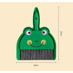 Set Mini Matura si Faras, Flippy, LITTLE CLEANER, Uz Casnic, pentru Birou, Bucatarie, Casa, Model Broscuta, 23 x 18 cm,