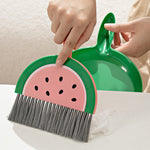 Set Mini Matura si Faras, Flippy, LITTLE CLEANER, Uz Casnic, pentru Birou, Bucatarie, Casa, Model Pepene Verde, 23 x 18