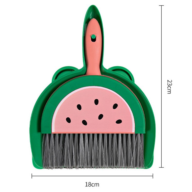 Set Mini Matura si Faras, Flippy, LITTLE CLEANER, Uz Casnic, pentru Birou, Bucatarie, Casa, Model Pepene Verde, 23 x 18
