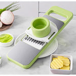 Set Multifunctional din 7 Piese, Flippy, pentru Taierea si Maruntirea Legumelor, Uz Casnic,din Otel Inoxidabil,