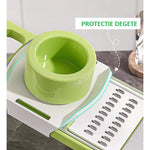 Set Multifunctional din 7 Piese, Flippy, pentru Taierea si Maruntirea Legumelor, Uz Casnic,din Otel Inoxidabil,