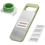 Set Multifunctional din 7 Piese, Flippy, pentru Taierea si Maruntirea Legumelor, Uz Casnic,din Otel Inoxidabil,