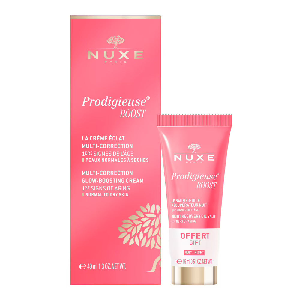 Set Nuxe: Creme Prodigieuse Boost, Multi-Correction, Cream, For Face, 40 ml + Creme Prodigieuse Boost, Recovery, Night, Balm, For Face, 15 ml - Olmarkt